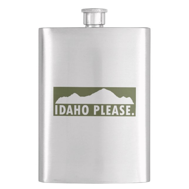 Idaho Please Hip Flask (Front)