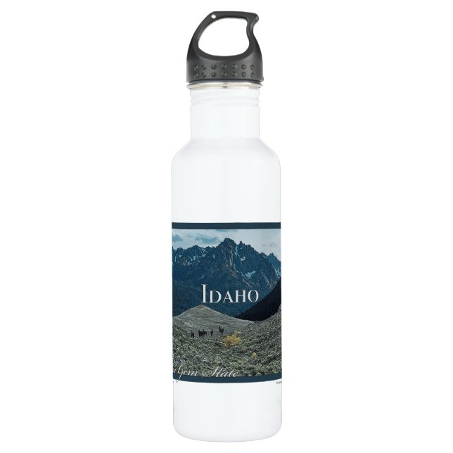 Idaho Poster Art 710 Ml Water Bottle (Front)