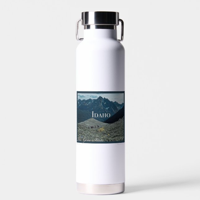 Idaho Poster Art Water Bottle (Front)