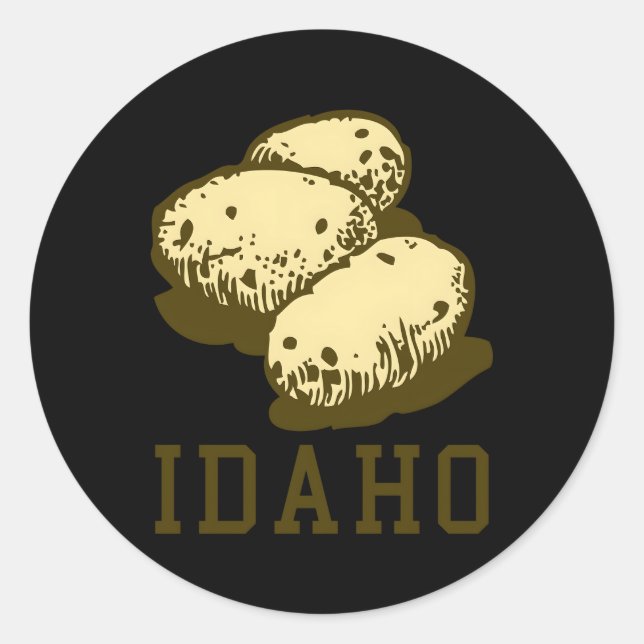 Idaho Potato Classic Round Sticker (Front)