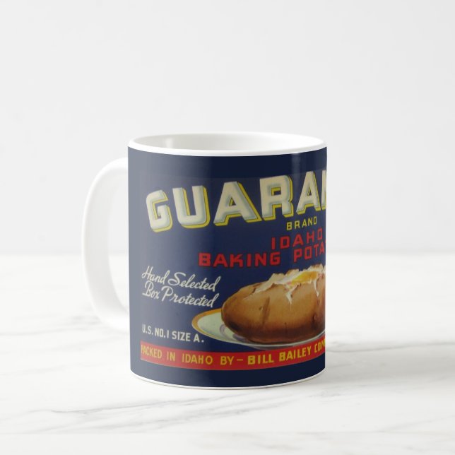 Idaho Potato Label Coffee Mug (Front Left)