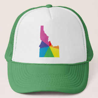 idaho pride. angled. trucker hat