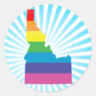 idaho pride. classic round sticker