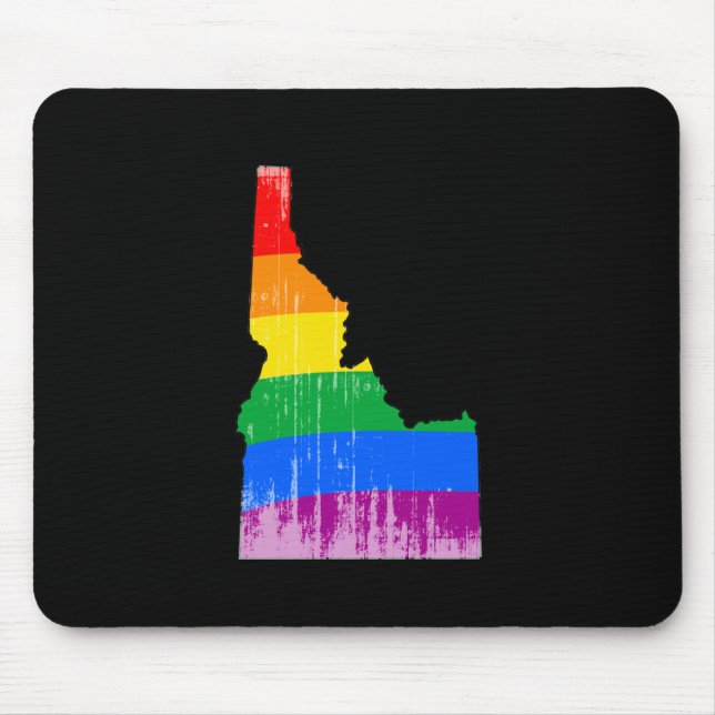 IDAHO PRIDE - DISTRESSED -.png Mouse Mat (Front)
