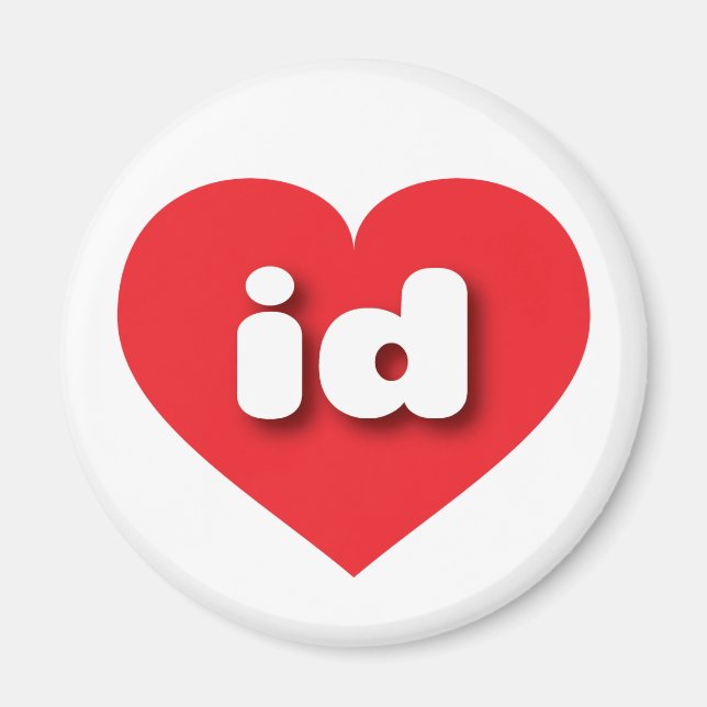Idaho red heart - I love id Magnet (Front)