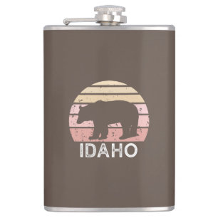 Idaho Retro Bear Hip Flask