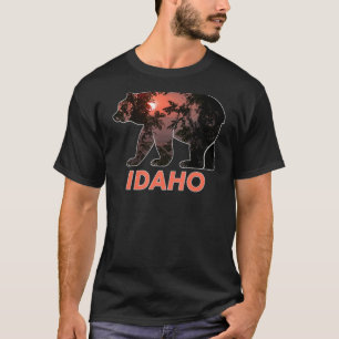 Idaho Retro Vintage Outdoors Mountain Graphic Desi T-Shirt