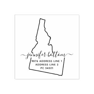 Idaho return address business rubber stamp