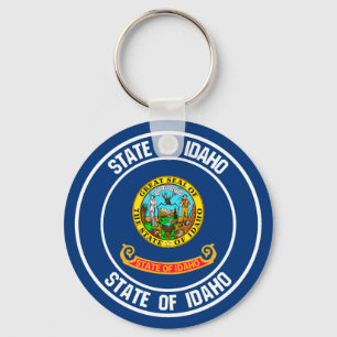 Idaho Round Emblem Key Ring