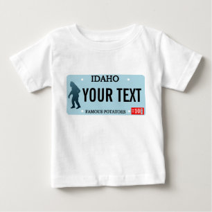 Idaho Sasquatch License Plate Baby T-Shirt