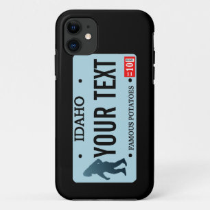 Idaho Sasquatch License Plate iPhone 11 Case