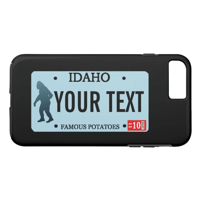 Idaho Sasquatch License Plate Case-Mate iPhone Case (Back (Horizontal))