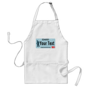 Idaho Sasquatch License Plate Standard Apron