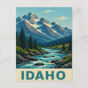 🏔️ Idaho Sawtooth Mountain Journey Postcard