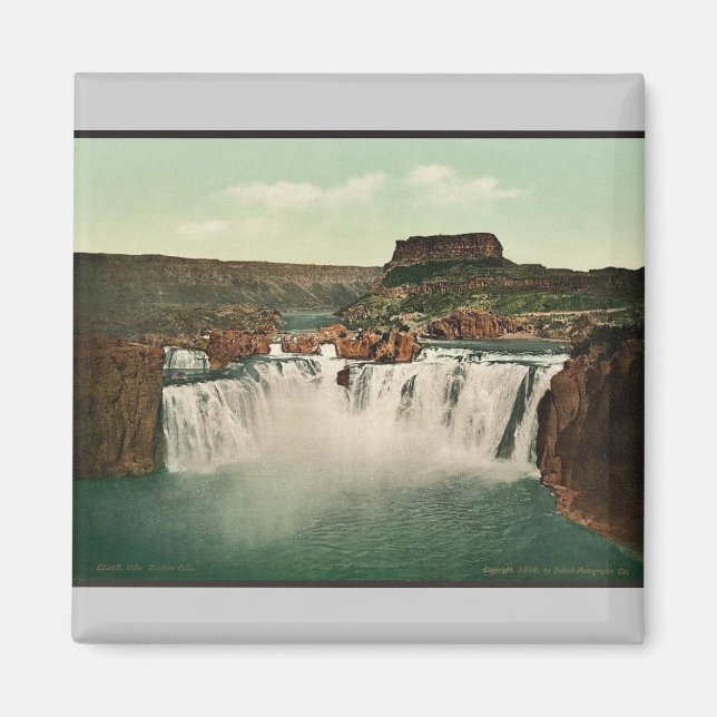 Idaho. Shoshone Falls rare Photochrom Magnet (Front)
