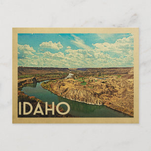 Idaho Snake River Canyon Vintage Travel Postcard