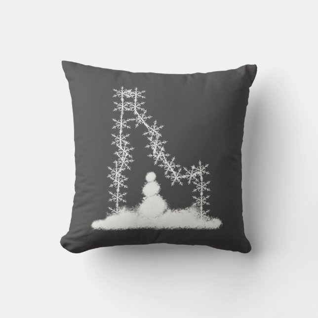 Idaho Snowflake Cushion (Front)