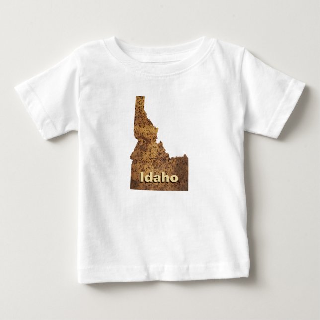 Idaho Spud Map Baby T-Shirt (Front)