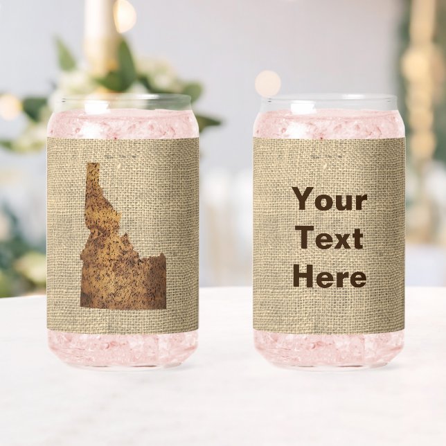 Idaho Spud Map Can Glass (Insitu (Wedding))