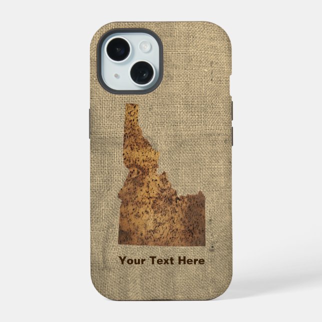 Idaho Spud Map iPhone 15 Case (Back)