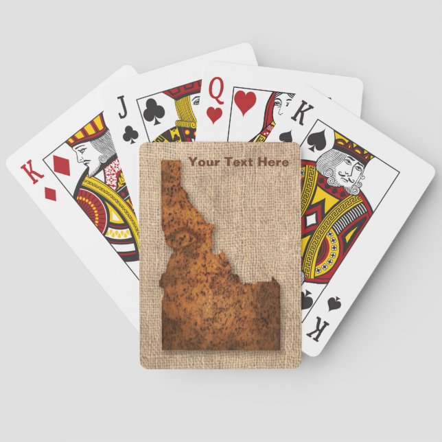 Idaho Spud Map Playing Cards (Back)