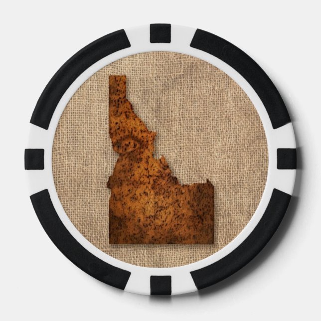 Idaho Spud Map Poker Chips (Front)