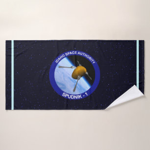 Idaho Spudnik Satellite Mission Patch Bath Towel