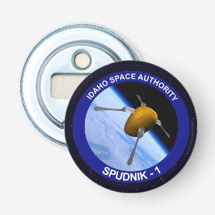 Idaho Spudnik Satellite Mission Patch Bottle Opener