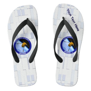 Idaho Spudnik Satellite Mission Patch Flip Flops