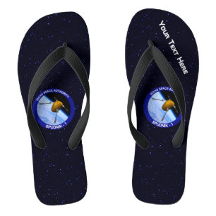 Idaho Spudnik Satellite Mission Patch Flip Flops