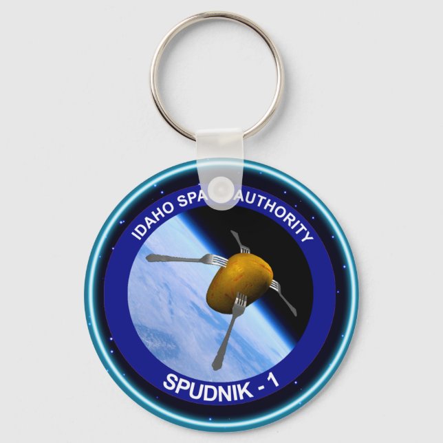 Idaho Spudnik Satellite Mission Patch Key Ring (Front)