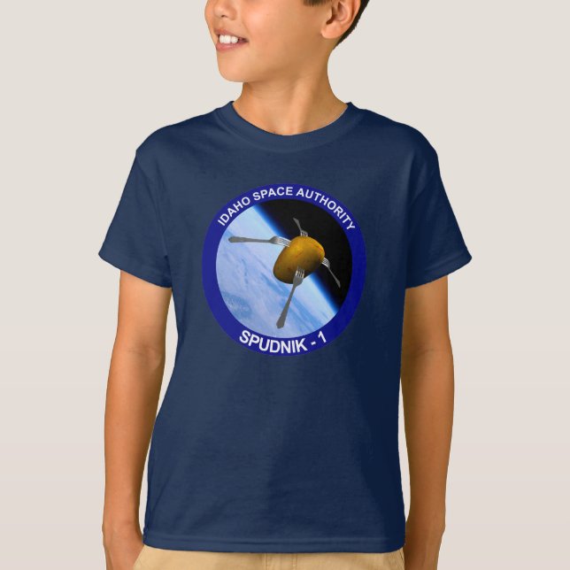 Idaho Spudnik Satellite Mission Patch T-Shirt (Front)