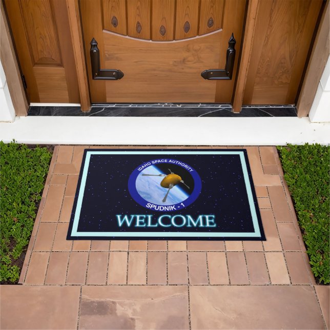 Idaho Spudnik Satellite Mission Patch - Welcome Doormat (Outdoor)