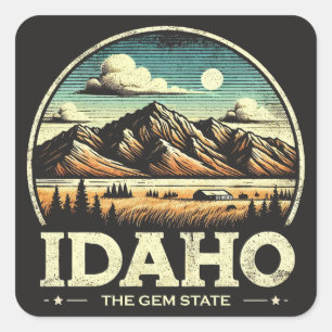 Idaho Square Sticker