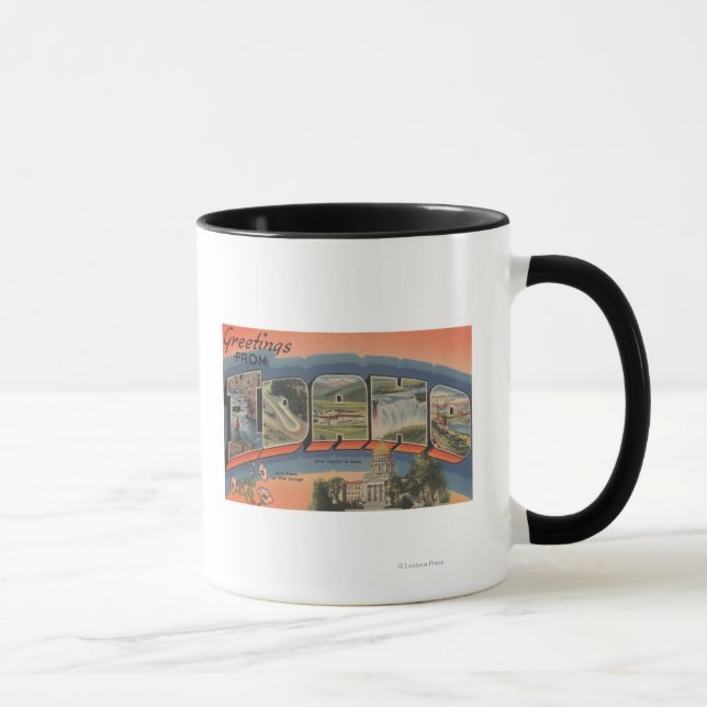 Idaho (State Capital/Flower) - Large Letter Mug (Right)