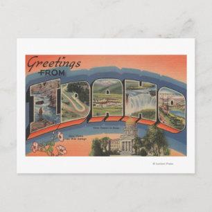 Idaho (State Capital/Flower) - Large Letter Postcard