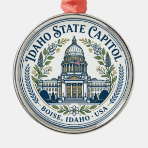 Idaho State Capitol USA Metal Tree Decoration
