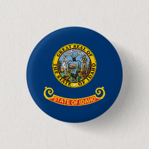 Idaho State Flag 3 Cm Round Badge