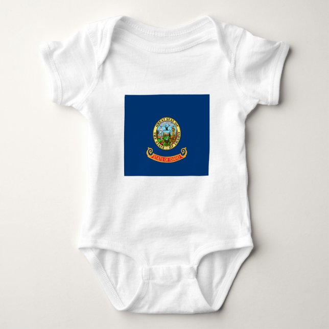 Idaho State Flag Baby Bodysuit (Front)