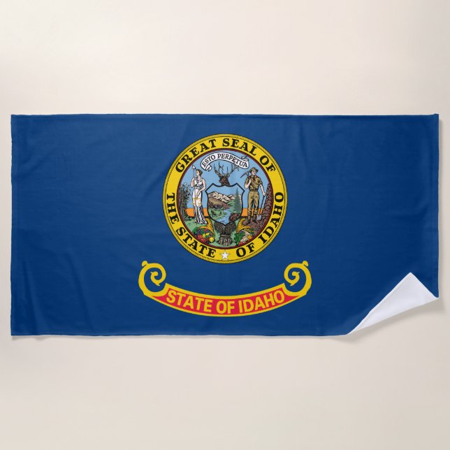 Idaho State Flag Beach Towel (Front)