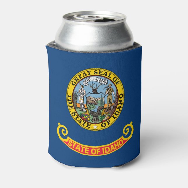 Idaho State Flag Can Cooler (Can Back)