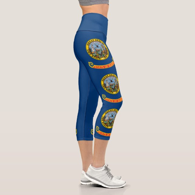 Idaho State Flag Capri Leggings (Right)