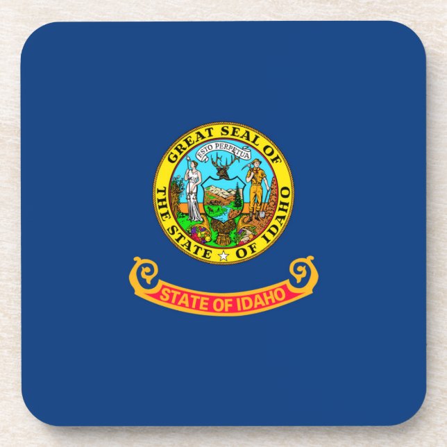 Idaho State Flag Design Coaster (Front)