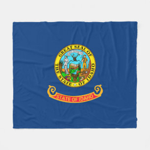Idaho State Flag Design Fleece Blanket