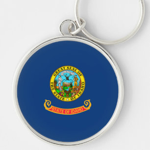 Idaho State Flag Design Key Ring