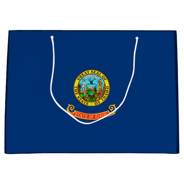 Idaho State Flag Design Large Gift Bag (Front)