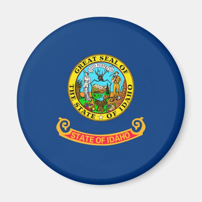 Idaho State Flag Design Magnet (Front)