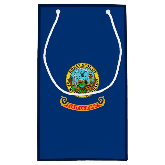 Idaho State Flag Design Small Gift Bag (Back)