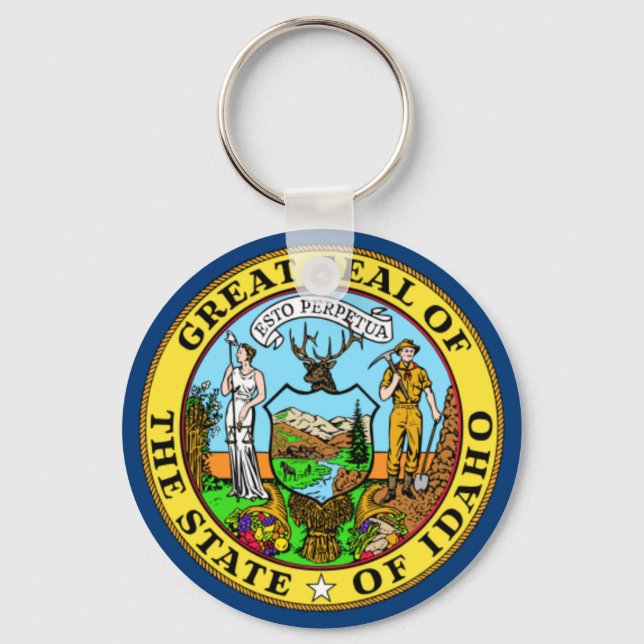 Idaho State Flag Key Ring (Front)
