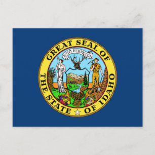 Idaho State Flag postcard